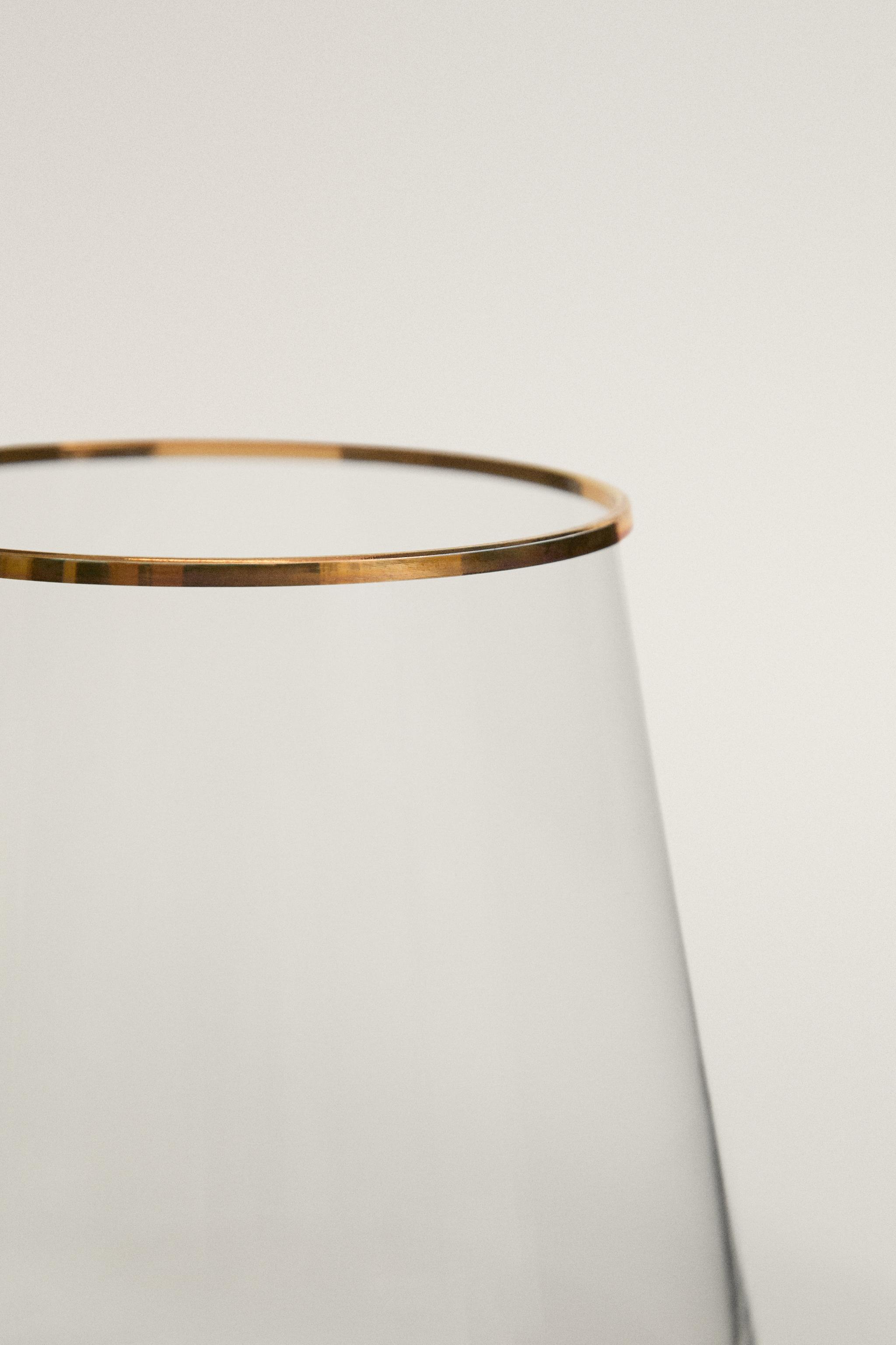 VERRE BORD DORÉ BOHEMIA CRYSTAL